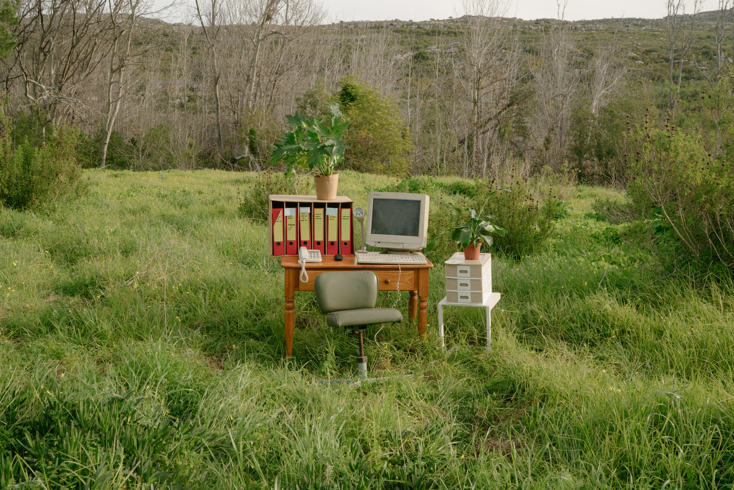 Computer Setup Outdoors
